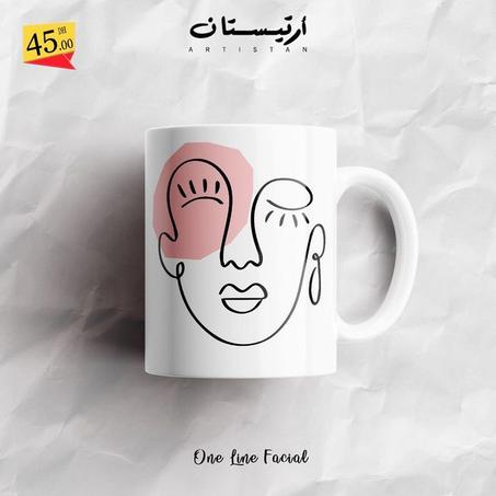 ONELINE ART FACE – 11 oz Ceramic Coffee or Tea Mug