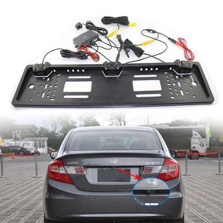 Caméra de recul HD Avec cadre de plaque d’immatriculation Standard et Radare de Recule