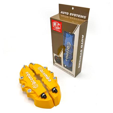 Lot de 2 caches étriers de frein de voiture durables 3D 25cm