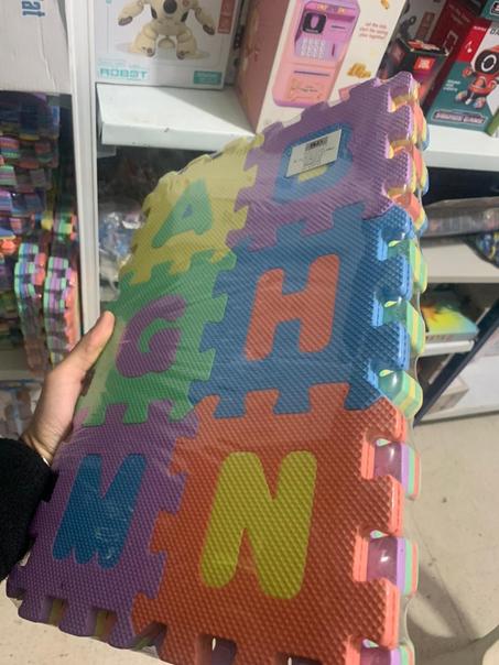 Tapis De Jeu Puzzle Chiffres et Lettres pour Bébé 36Pcs