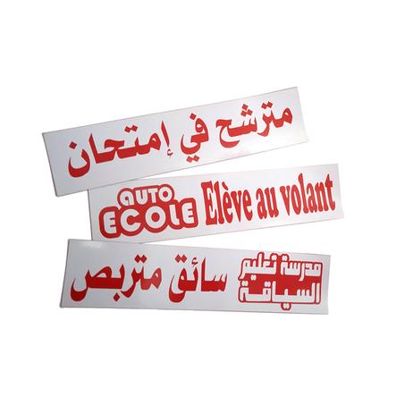 Plaque magnétique élève au volant