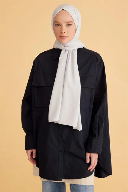 CHALE BELLI VISCOSE -GRIS CLAIR