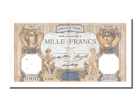Billet de 1 000 Francs – France, 1940 (Banque de France)