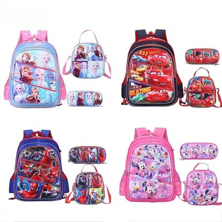 حقيبة ظهر مدرسية للصغار 3 قطع