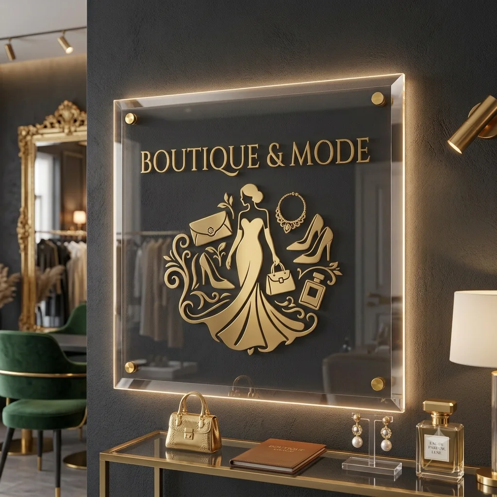 Panneau Élégance Fashion Lumineux