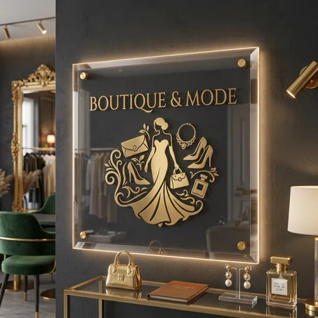 Panneau Élégance Fashion Lumineux