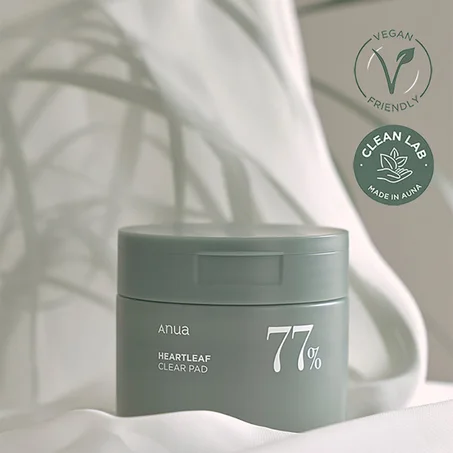 ANUA HEARTLEAF 77% TONER PAD منظفات تونر قطنية هارتليف 77%
