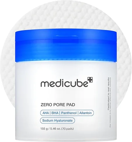 (70pcs) Medicube Zero Pore Pad منظفات قطنية للمسام واللرؤوس السوداء والبيضاء