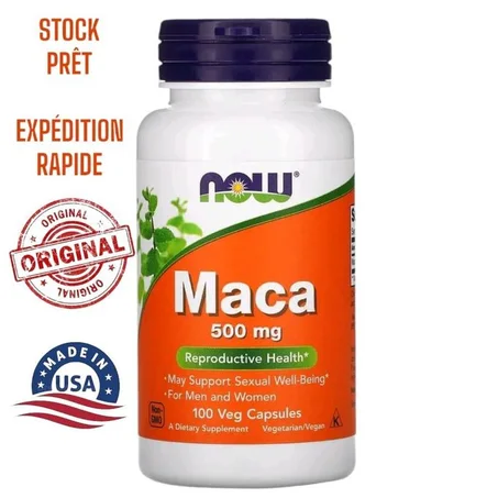 NOW Foods, Maca, 500 mg, 100 capsules végétariennes