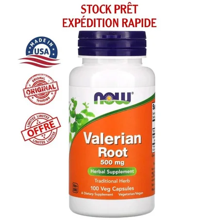 NOW Foods, Racine de valériane, 500 mg, 100 gélules végétales