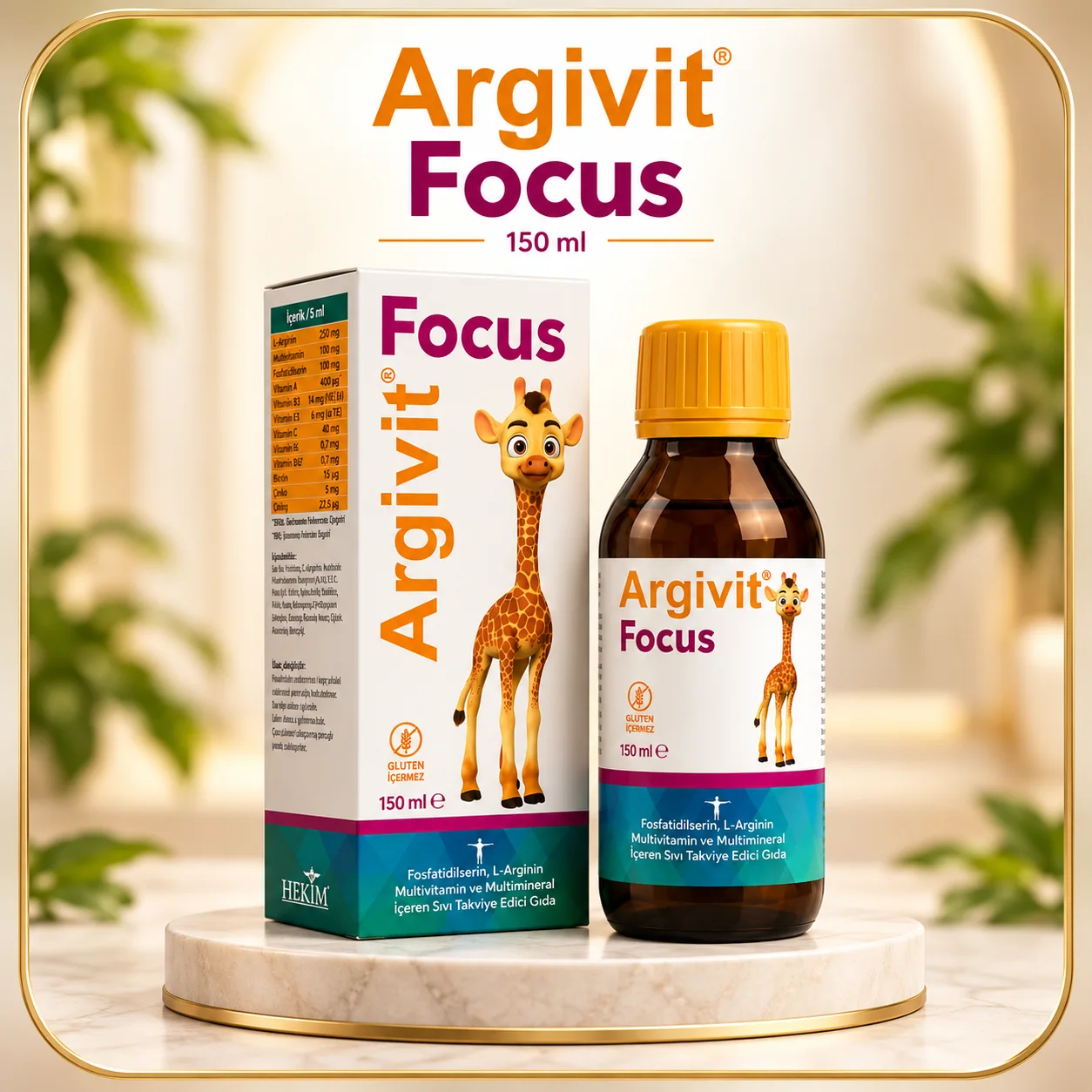 Argivit Focus Liquide  ( Sirop ) –  150    ml