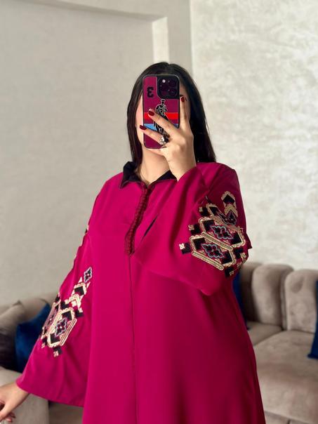 قفطان بالكرناج مطروز فالكمام+العقاد