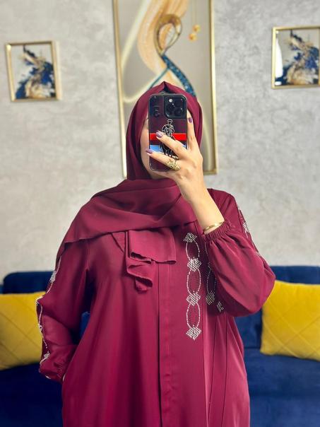 عــــباية بالشال بلزيستراس مميزة + السنسلة