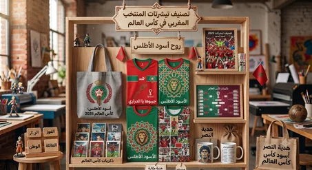 تيشرتات احتفاء بالمنتخب الوطني كاس العالم 2026