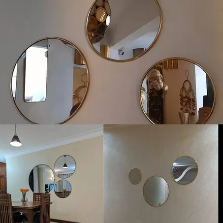 3 mirroir cercle Glass