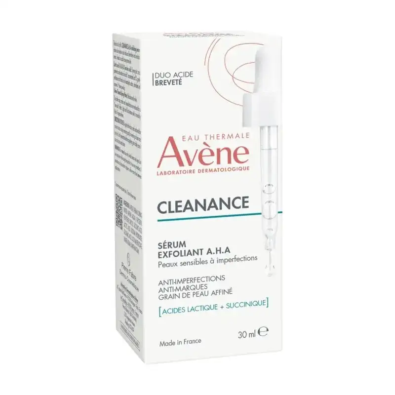 AVENE OFFRE CLEANANCE Sérum Exfoliant A.H.A 30 Ml + Cleanance Gel 100ML OFFERT