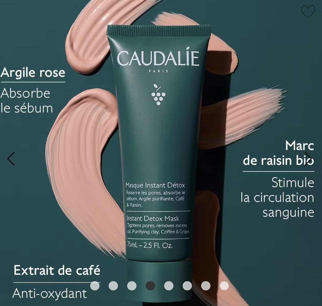 Vinoclean Masque Instant Détox à l'Argile Rose