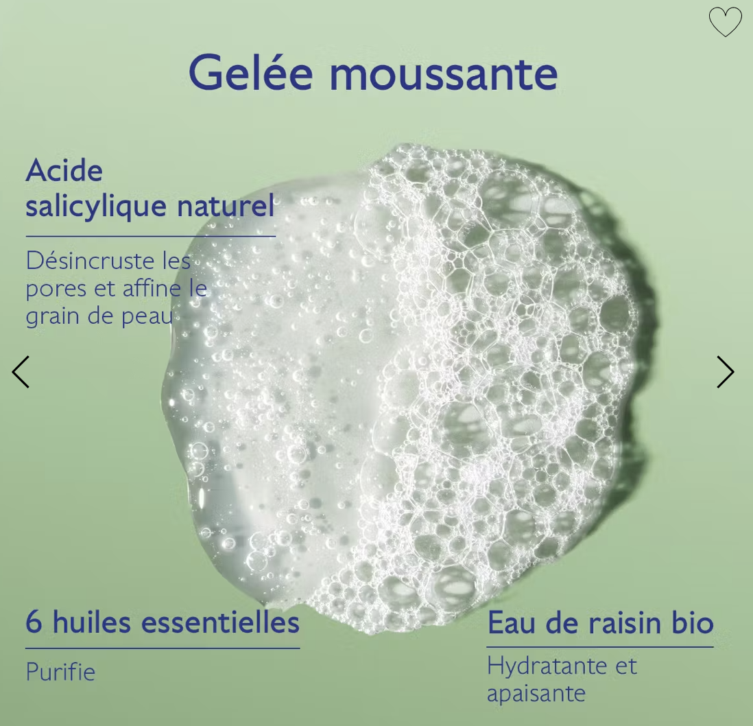 Vinopure Gelée Nettoyante à l'Acide Salicylique Purifiante - 150mL