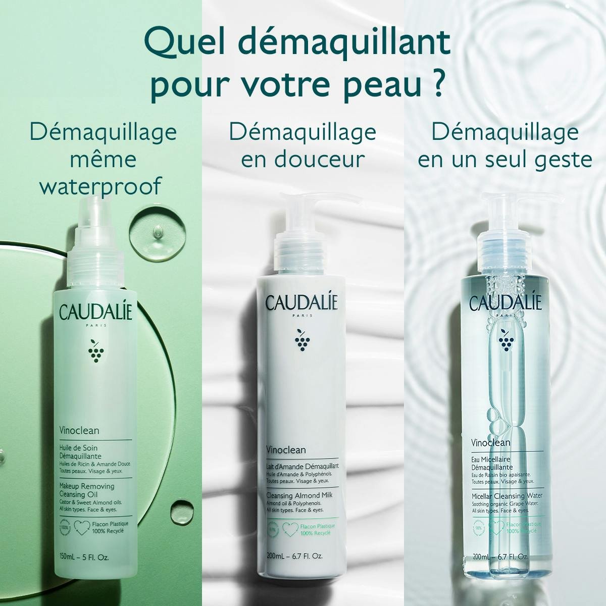 Vinoclean Eau Micellaire Démaquillante à la Camomille - 200ml