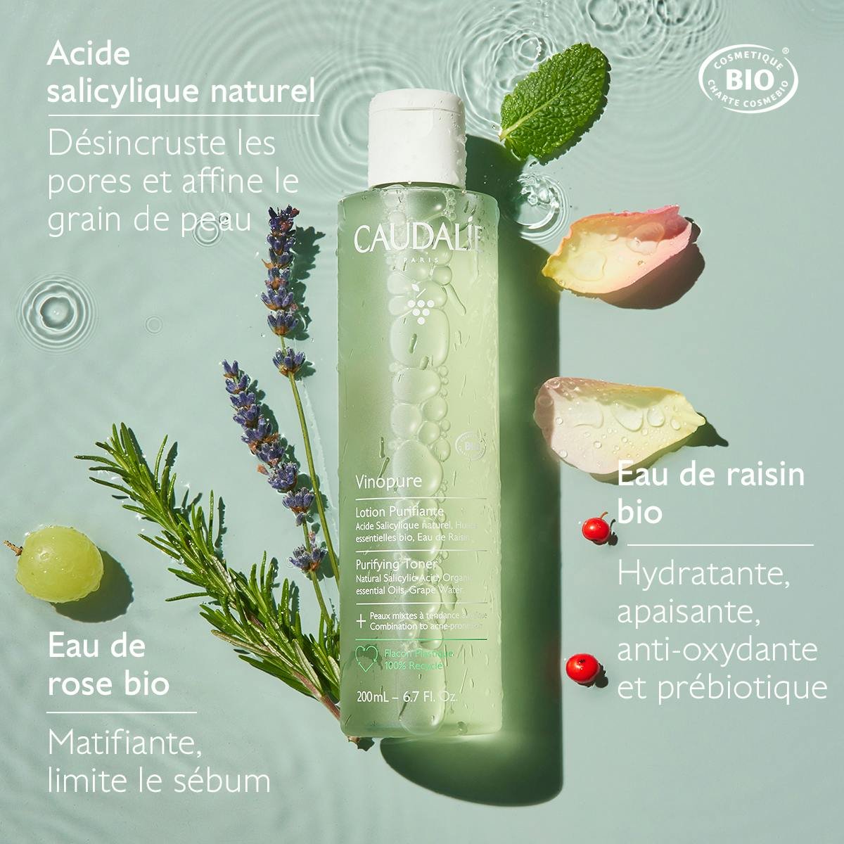 Vinopure Lotion Purifiante à l'Acide Salicylique - 200mL
