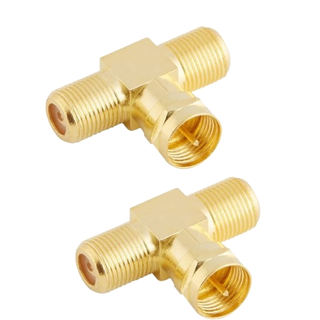 موصل  ذهبي F-Type T-Splitter – توزيع إشارة مميز بدون فقدان!