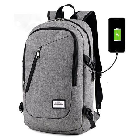 حقيبة ظهر للابتوب مع منفذ USB مدمج – شحن فوري أثناء التنقل!