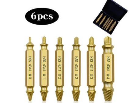 jeu de forets, pour boulon cassé,Extracteur de vis endommagé