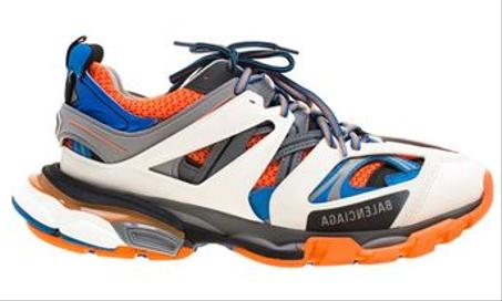 BALENCIAGA Multicolor Leather/Mesh Track Lace Up