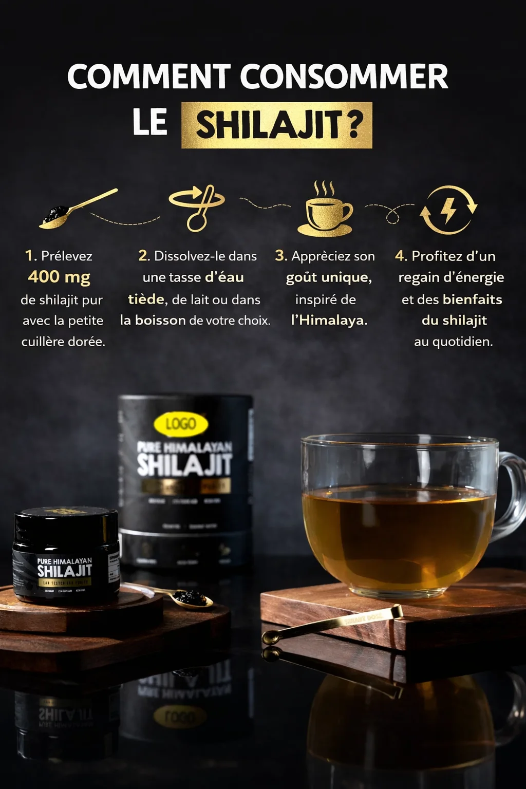 Shilajit Gold – Résine de Shilajit Premium BF