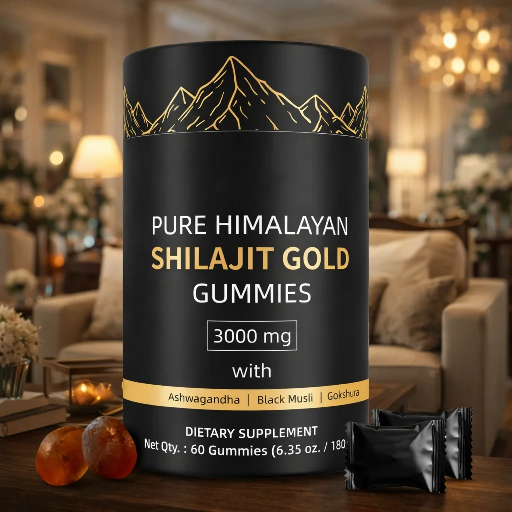 Gummies (Bonbons Gélifiés) de Shilajit Pure de l'Himalaya