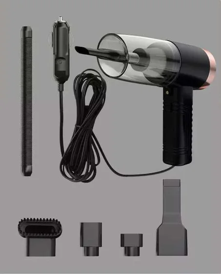 Car Vacuum مكنسة كهربائية محمولة متعددة الوظائف، قابلة للشحن، للسيارة والمنزل