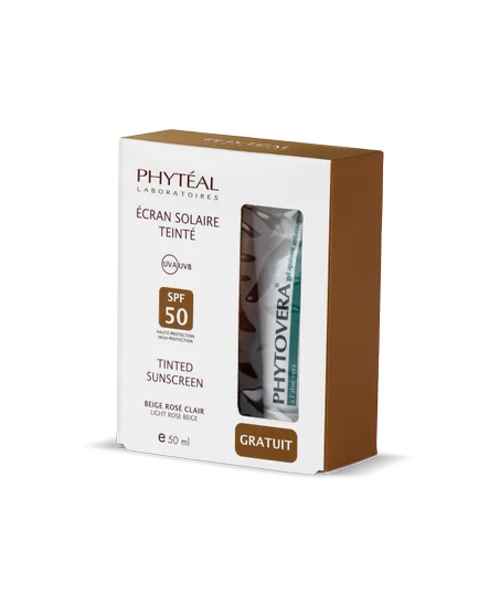 PHYTÉAL ÉCRAN SOLAIRE TEINTÉ BEIGE ROSÉ 02 SPF 50 UVA