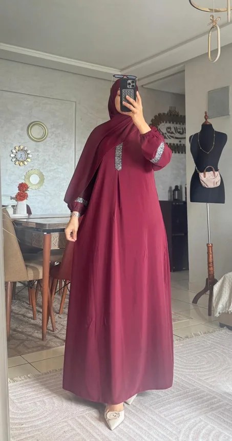 عباية بالسفيفة توب كريب