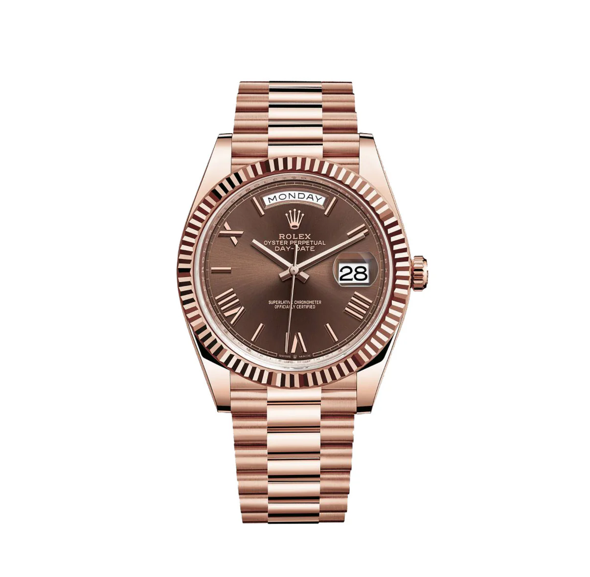 ROLEX - DayDate Chocolate Rose Gold 40 mm