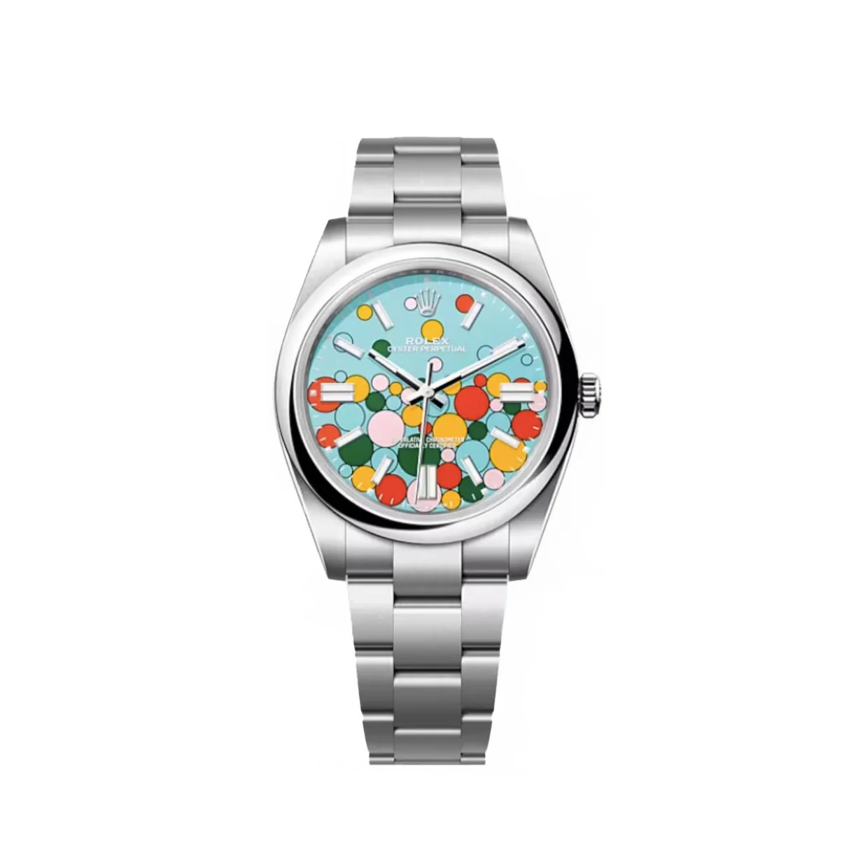 ROLEX - Datejust 124300 41 mm Bleu Turquoise pour Homme