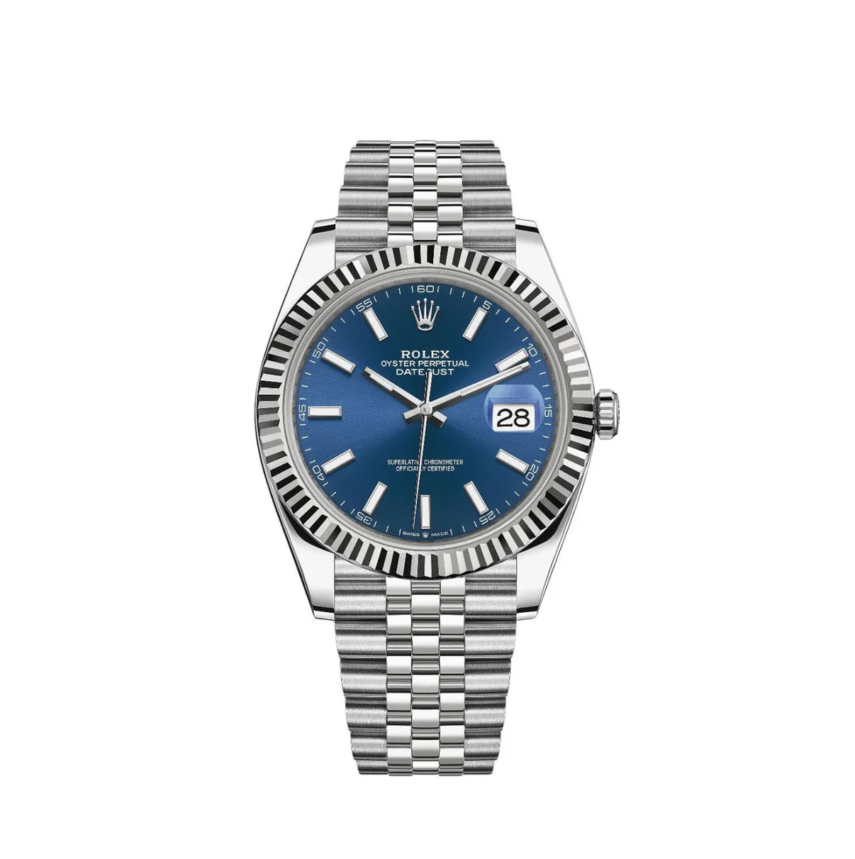 ROLEX - Datejust 41 Bleu jubilé Pour Homme