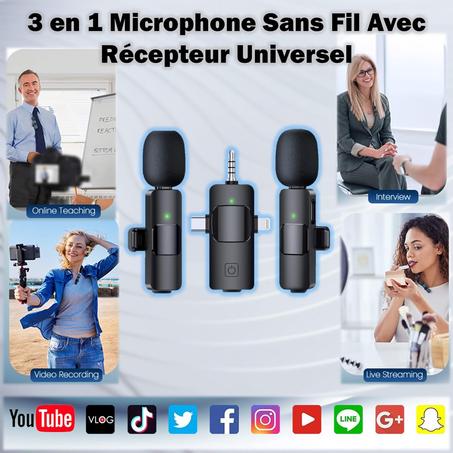 Micro sans fil 3 en 1