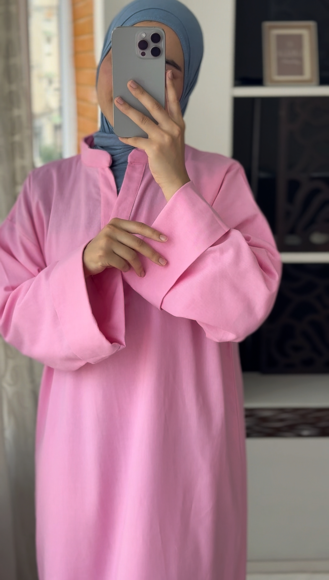 Pink Linen Dress