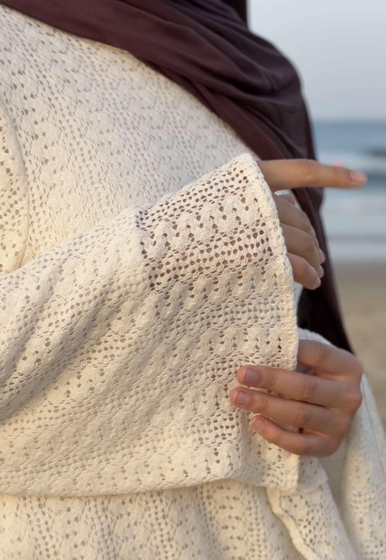 Detail Creamy Dress
