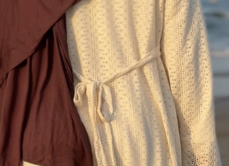 Detail Creamy Dress