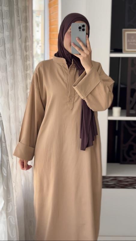 Beige linen Dress