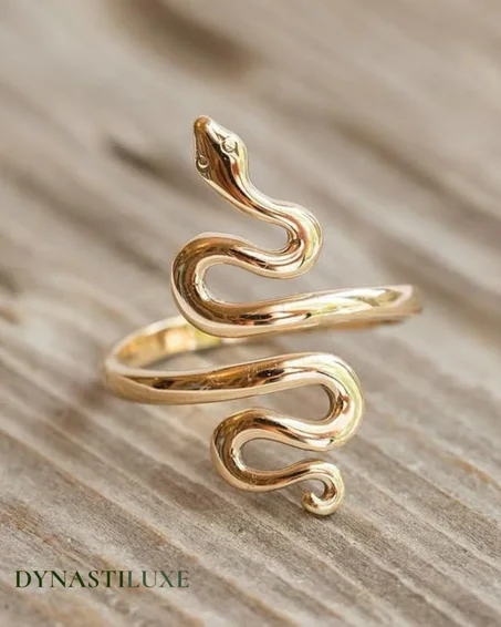 Bague inoxydable dorée – Style minimaliste