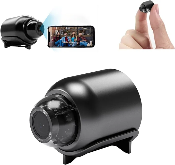 Caméra espion WiFi discrète HD 1080P avec visualisation à distance ne
