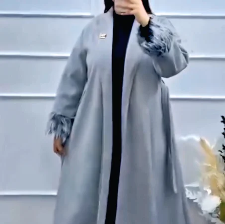 manteau cachemire fourreure