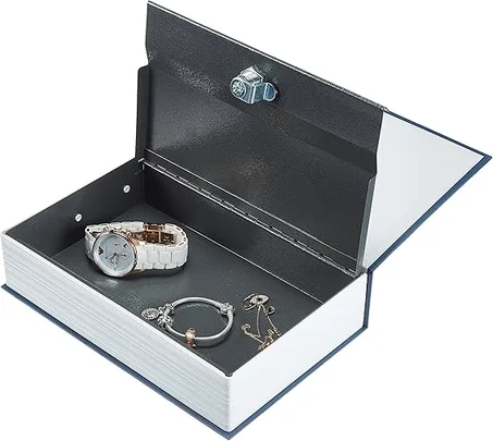 خزنة سرّية على شكل كتاب من الحجم المتوسط – خبّ فلوسك وأشياءك الثمينة بذكاء بدون ما يشك حتى واحد!