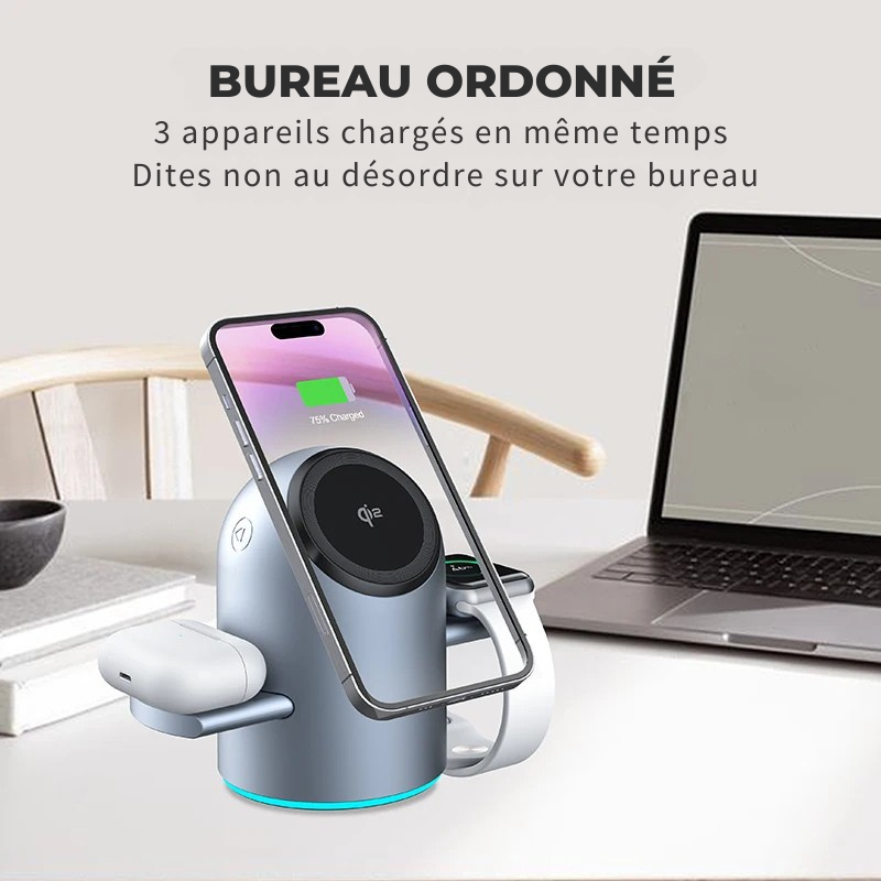 Chargeur sans fil 3-en-1