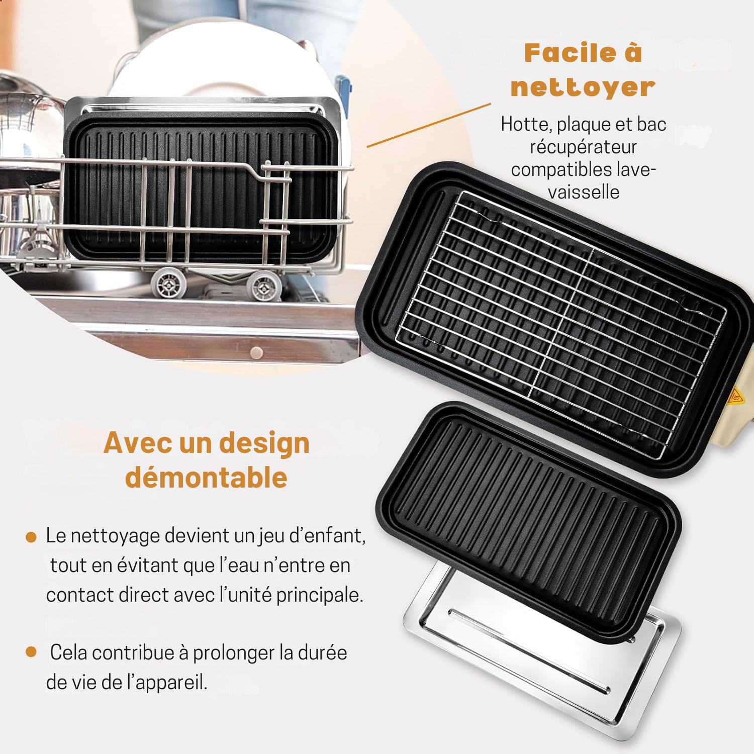 Grille barbecue électrique multifonctionnelle