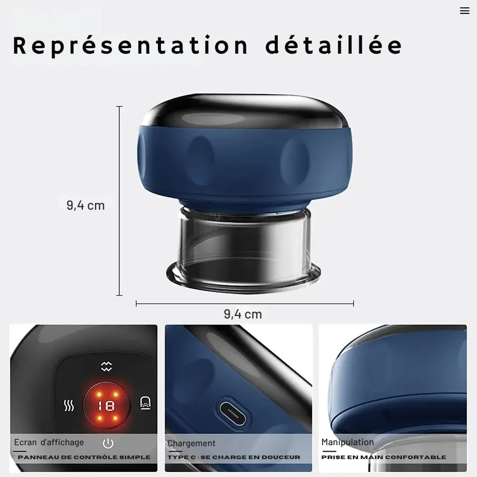 Masseur intelligent rechargeable (Thérapie par ventouses)