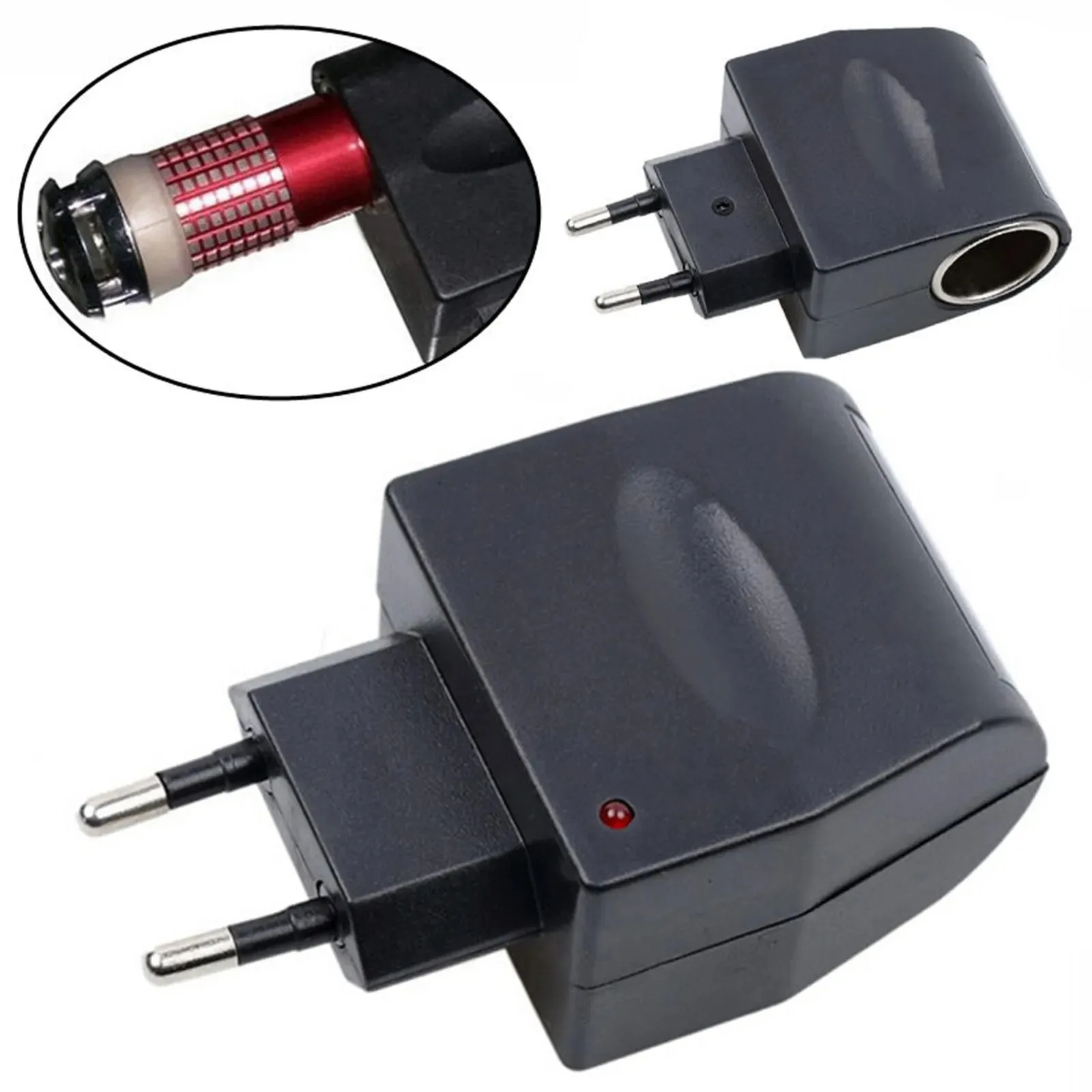 Adaptateur AC-DC 220V-12V 500mA (prise allume-cigare)