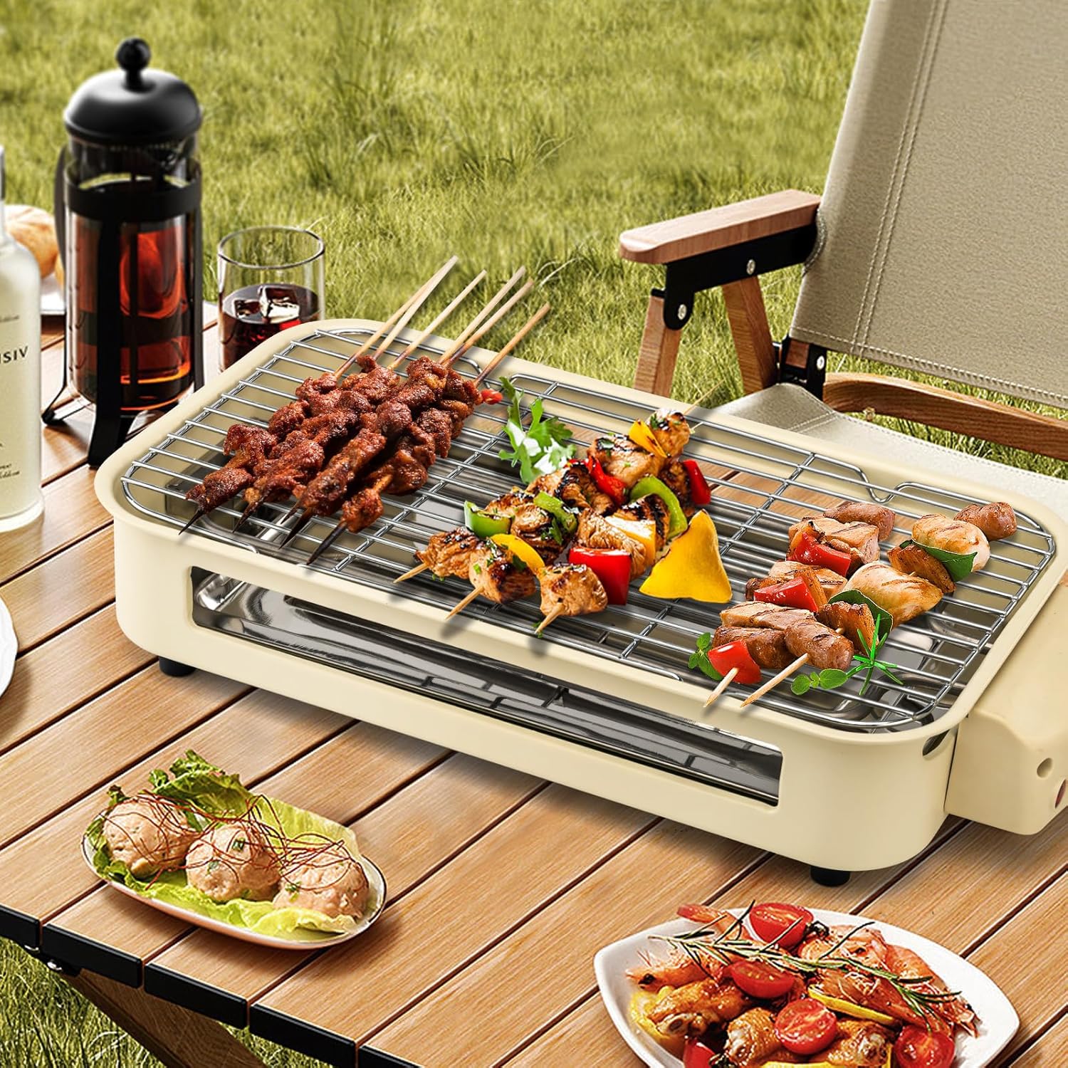 Grille barbecue électrique multifonctionnelle